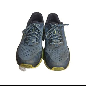 Hoka One One Torrent 3 Men's Blue and Yellow Trail Running Shoes. Size 12.5 D